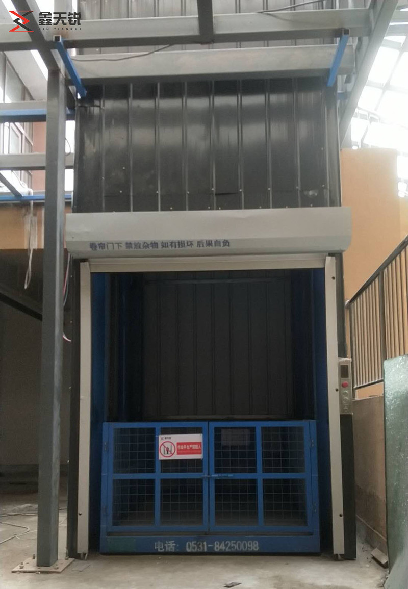 淮北双轨双缸液压货梯